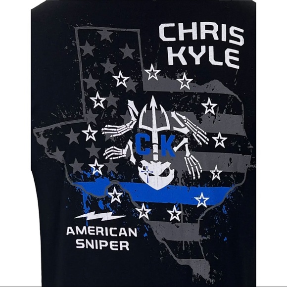 Howitzer Style Men's T-Shirt CHRIS KYLE TEXAS RESPECT Military Grunt MFG - Picture 4 of 9